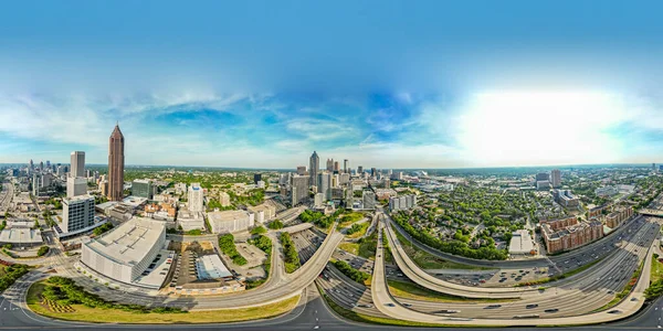Photo Aérienne Drone 360 Centre Ville Atlanta Usa — Photo