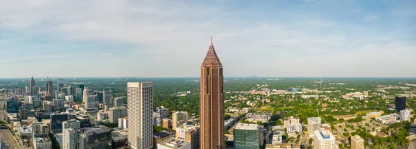 Foto Del Avión Tripulado Bank America Plaza Atlanta —  Fotos de Stock