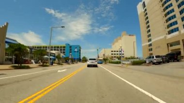 Atlantic Avenue Virginia Plajı boyunca 4k 60p.