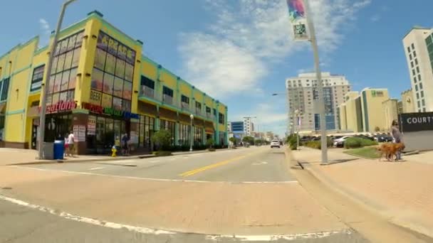 Bisnis Dan Toko Toko Atlantic Avenue Virginia Beach — Stok Video