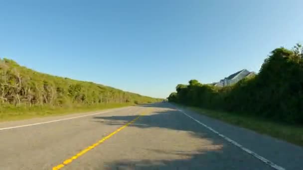 Rijden Door Corolla North Carolina Snelweg — Stockvideo