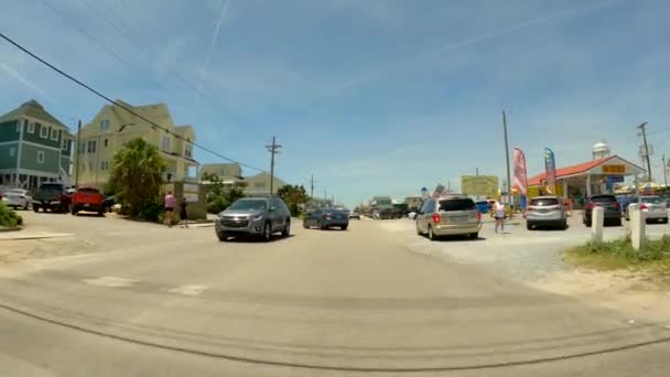 Καλοκαίρι Στο Προορισμό Βόρεια Καρολίνα Surf City 60P — Αρχείο Βίντεο
