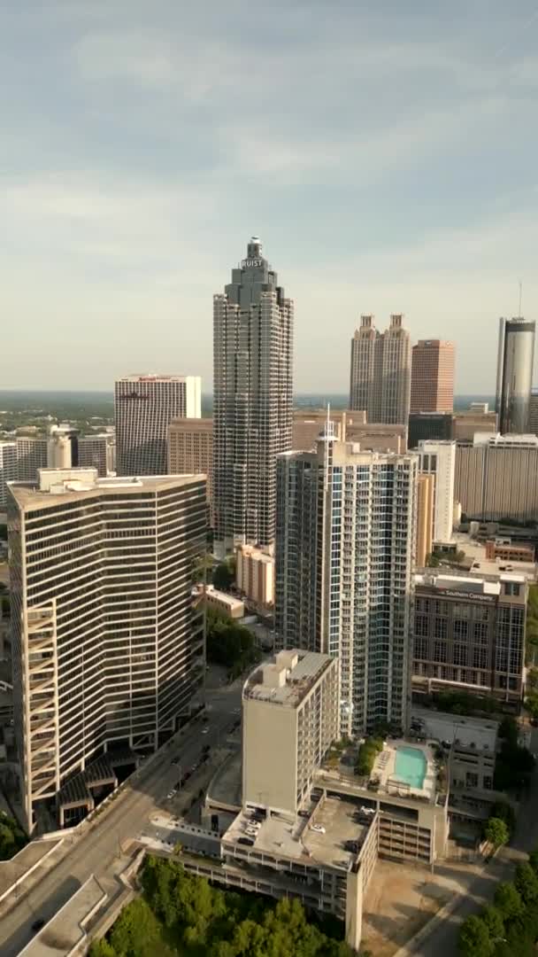 Letecký Záznam Truist Plaza Downtown Atlanta Georgia Usa — Stock video