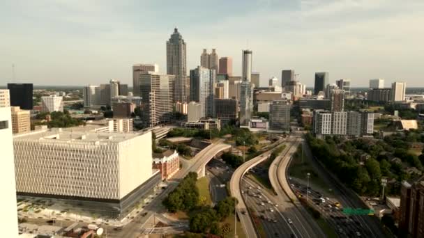 Establecimiento Aéreo Vídeo Centro Atlanta Circa 2022 — Vídeos de Stock