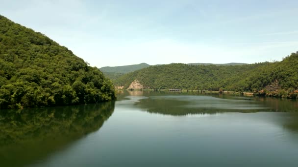 Beautiful Tennessee Landscape Shot Aerial Drone Mountains River — Video Stock