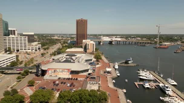 Aerial Video Waterside District Norfolk Circa 2022 — Stockvideo