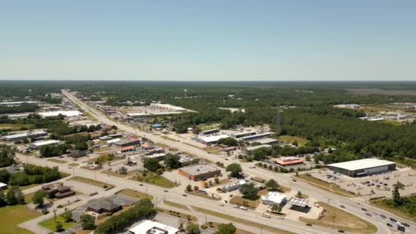 Aerial Drone Footage More City North Carolina Usa — Stockvideo
