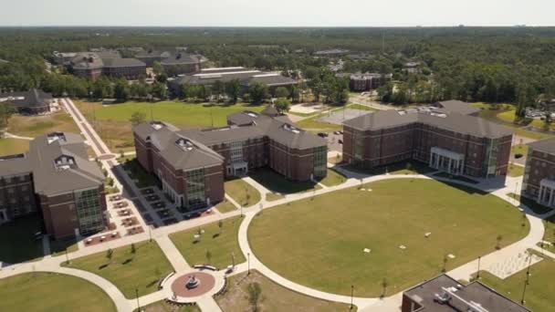 Imágenes Drones University North Carolina Wilmington Estados Unidos — Vídeo de stock
