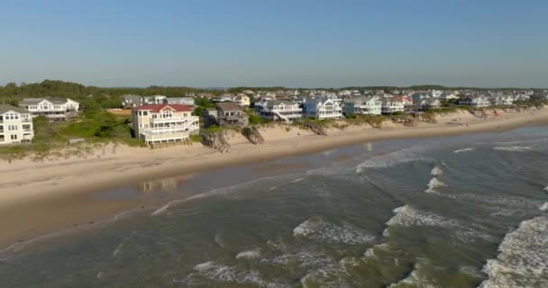 Drone Video Corolla Beach Carolina Del Nord Stati Uniti — Video Stock
