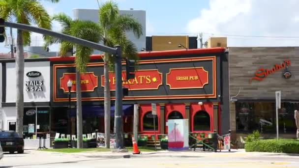 Harats Irish Pub Hollywood Florida Usa — Stockvideo