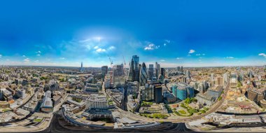 Havacılık 360 vr fotoğraf Londra Şehri İngiltere