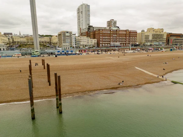 Summer Scene Brighton Beach — 스톡 사진