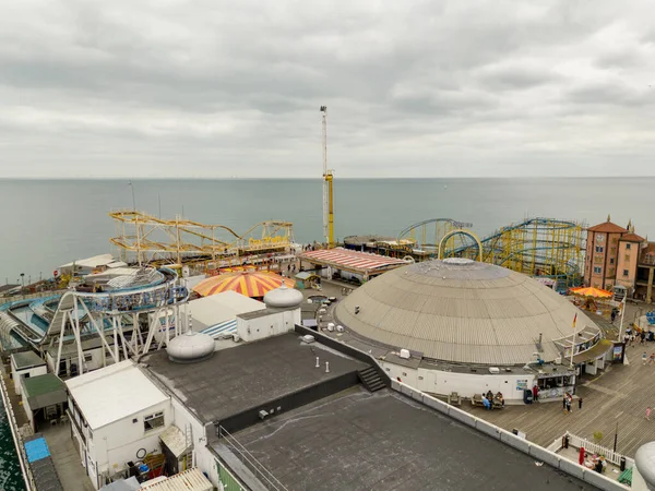 Aerial Photo Brighton Palace Pier Summer 2022 — Photo