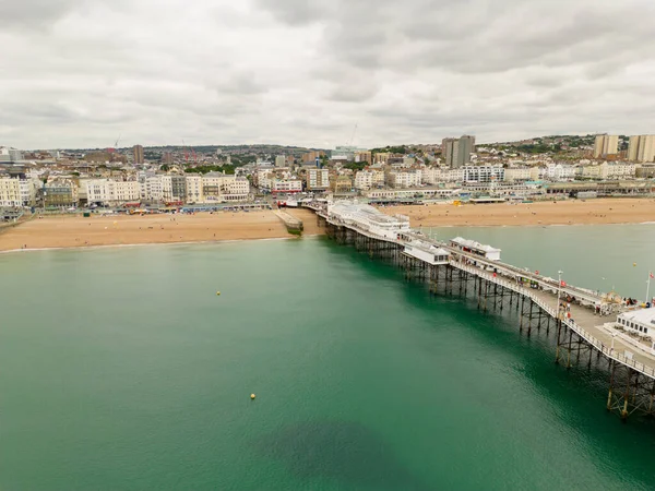Aerial Photo Brighton Palace Pier Summer 2022 — 스톡 사진