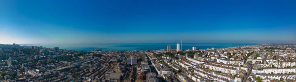 Aerial Panorama Brighton Beach Summer Scene Circa 2022 — ストック写真