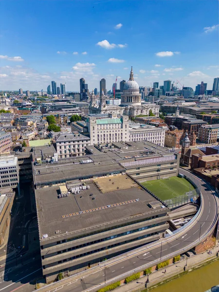 Luchtfoto Van Een Parkeergarage Downtown London — Stockfoto