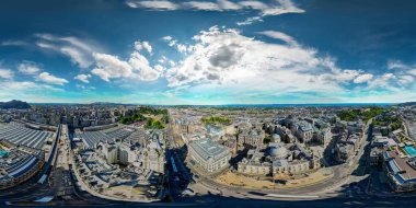 Edinburgh İskoçya 'nın hava 360 eşdörtgen fotoğrafı.