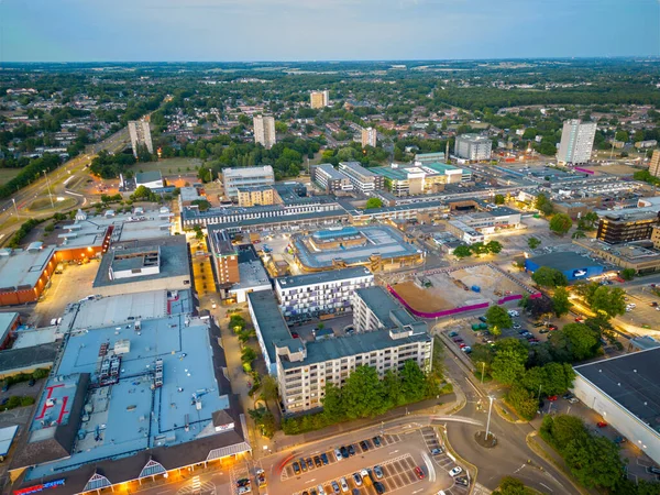 Luftbild Dämmerung Stevenage — Stockfoto