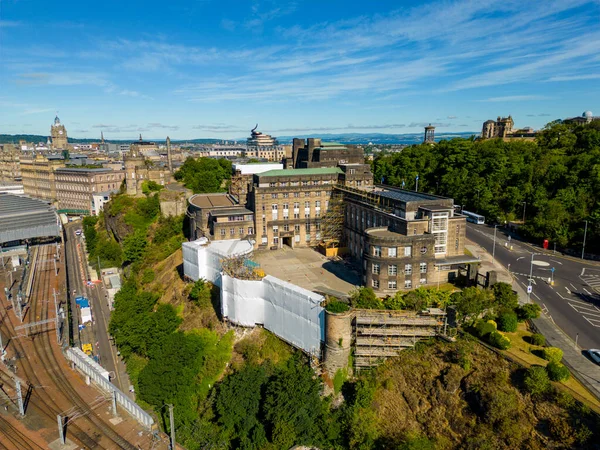 Old Historic Architecture Repair Edinburgh Scotland — стоковое фото