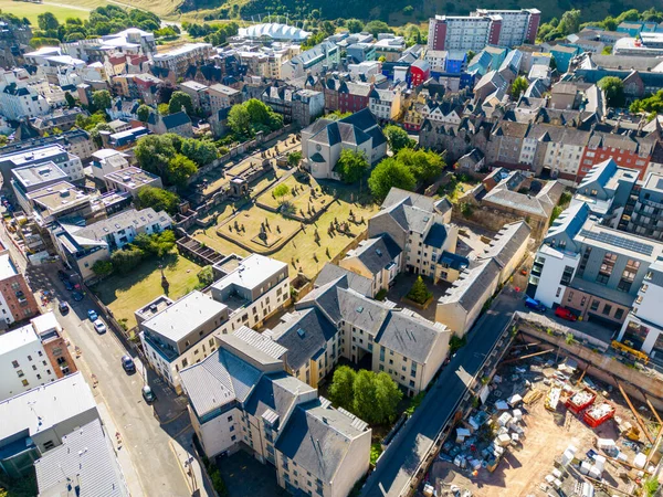 Aerial Photo Neighborhoods Edinburgh Scotland — стоковое фото