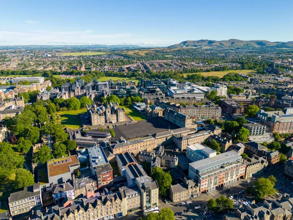 Aerial Photo George Heriots School Edinburgh Scotland —  Fotos de Stock