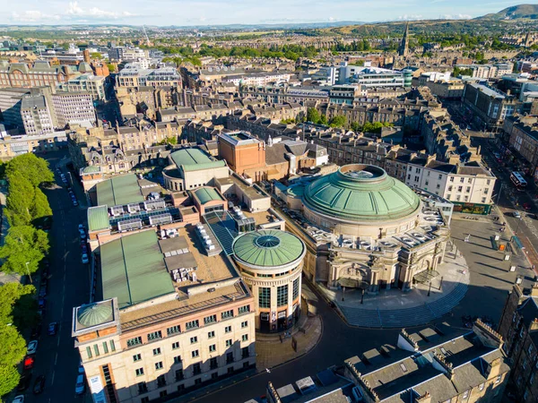 Aerial Photo Usher Hall Edinburgh Scotland —  Fotos de Stock