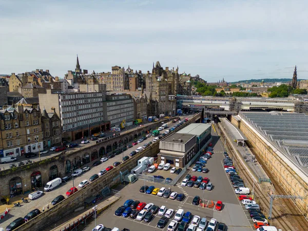 Aerial Photo Old Town Edinburgh Scotland — Photo