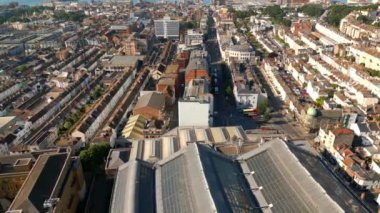 Drone video Brighton Beach UK circa 2022