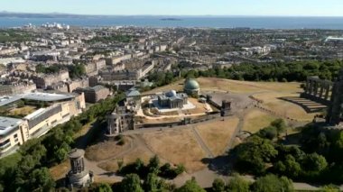 Scotland Calton Hill 'deki ulusal anıtlar