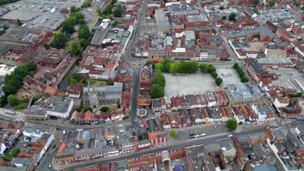 Aerial Video City Scene Salisbury — Wideo stockowe