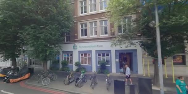 Motion Video View London Double Decker Hop Bus — Vídeo de Stock