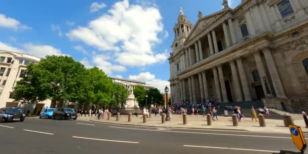 Tourist Hotspot Pauls Cathedral London — Stock videók