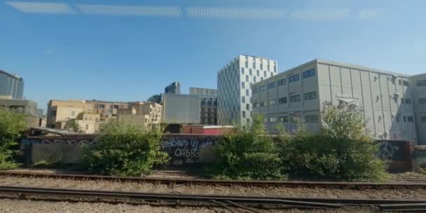 View Train City London — стоковое видео