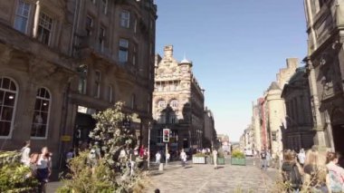 Edinburgh İskoçya stok videosu