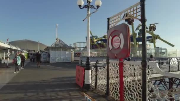 Amusement Park Rides Brighton Palace Pier — Wideo stockowe