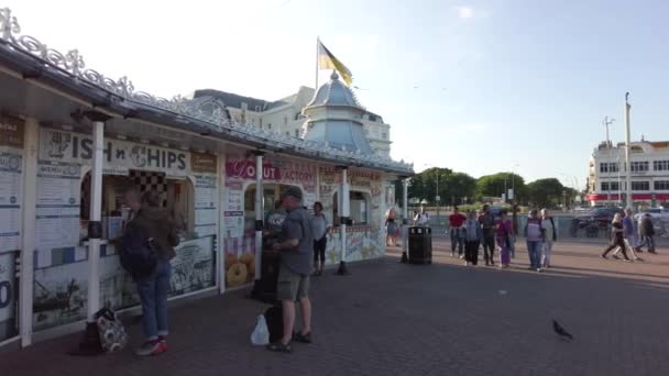 Fish Chips Brighton Palace Pier 1930 — 图库视频影像