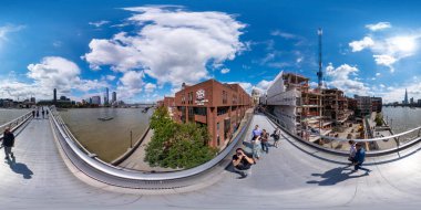 360 photo Millennium Bridge London UK