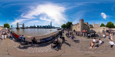 360 photo view of Tower Bridge River Thames London