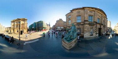 360 spherical photo histric district Edinburgh Scotland UK