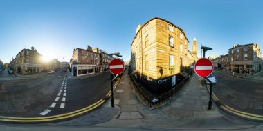 360 photo of businesses in Edinburgh Scotland UK