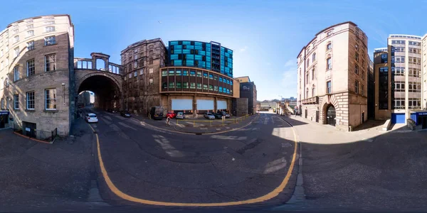 360 Street View Historic Buildings Scotland Edinburgh — Stockfoto