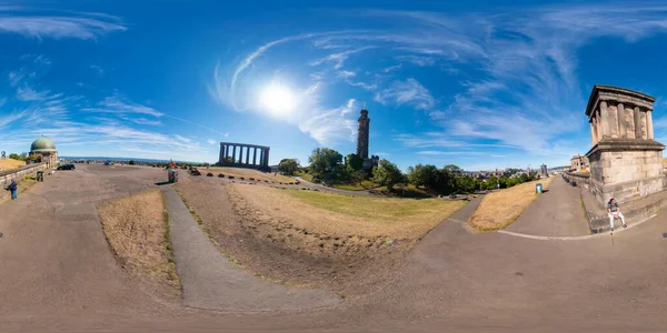 360 Photo Calton Hill Edinburgh Scotland — Foto de Stock