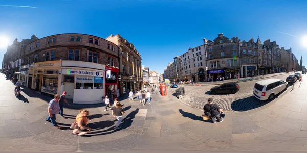 360 Foto Edinburgh Old Town High Street — Stockfoto