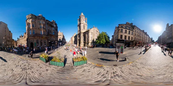 360 Photo Edinburgh Old Town High Street — Φωτογραφία Αρχείου