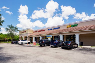 Miramar, FL, USA - July 30, 2022: Subway Restaurant Miramar FL