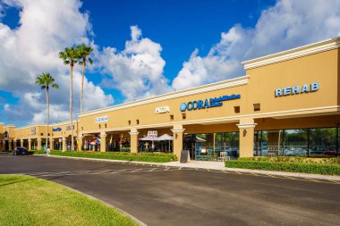 Coral Springs, FL, USA - August 7, 2022: Medical offices at RK Coral Palm Plaza Coral Springs FL USA