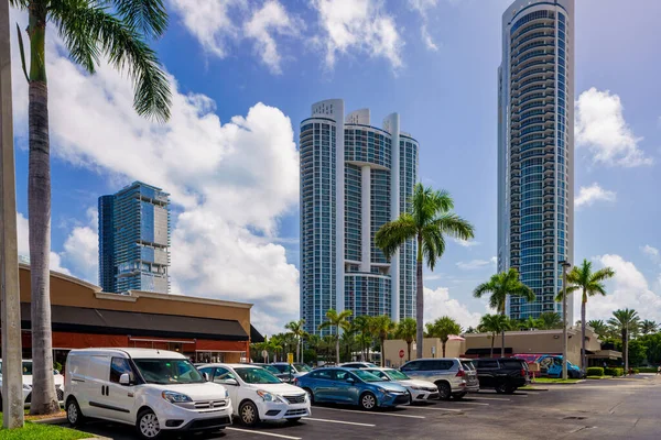 Sunny Isles Beach Usa August 2022 Trump Towers Shopping Center — Stock Photo, Image