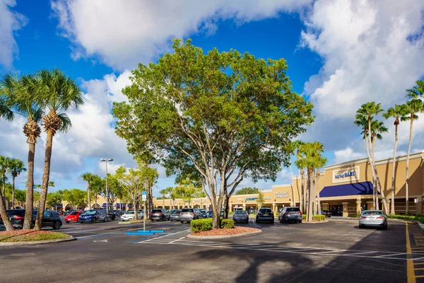 Coral Springs Usa August 2022 Stores Coral Palm Plaza Coral — 스톡 사진