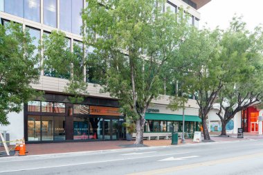 Miami, FL, USA - August 6, 2022: Photo of Salt and Straw hand made ice cream shop at Cocowalk Coconut Grove Miami