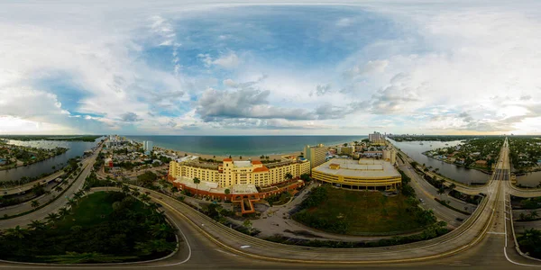 Hollywood Usa August 2022 Aerial 360 Panorama Hollywood Beach Resort — Foto Stock